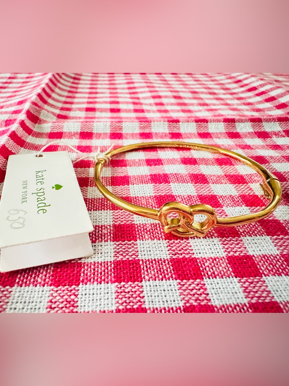 kate spade Gold Love Note Bangle Bracelet - Picture 3 of 4